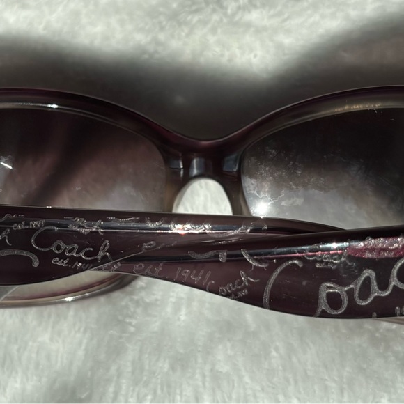Coach Taryn Purple (Plum Horn) Sunglasses - Picture 4 of 9